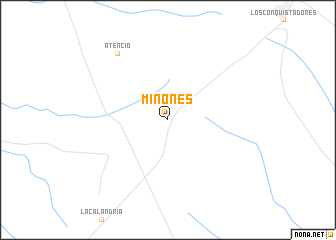 map of Miñones