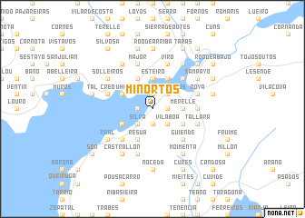 map of Miñortos
