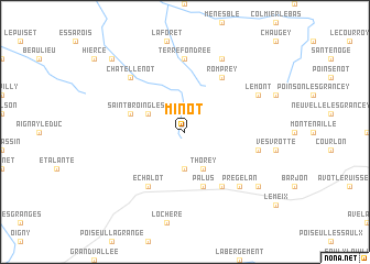 map of Minot