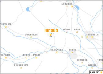 map of Minowa