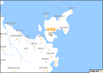 map of Mino