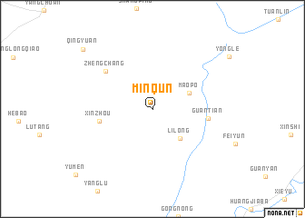 map of Minqun