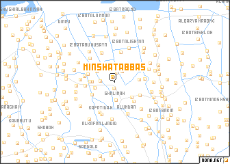 map of Minshāt ‘Abbās