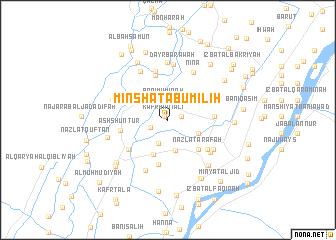 map of Minshāt Abū Milīḩ