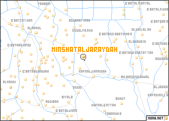 map of Minshāt al Jarāydah