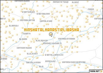 map of Minshāt al Manāstirlī Bāshā