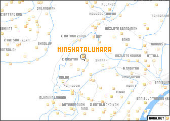 map of Minshāt al Umarāʼ