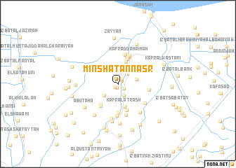 map of Minshāt an Naşr