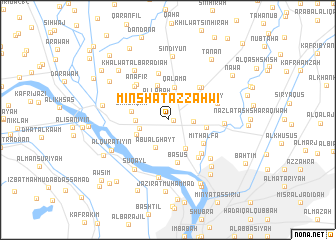 map of Minshāt az Zahwī