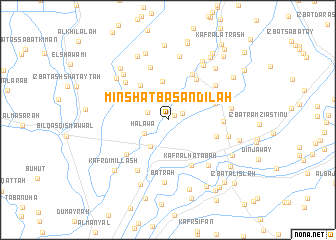 map of Minshāt Basandīlah