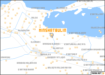 map of Minshât Bûlîn