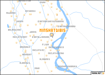 map of Minshāt Di‘bis