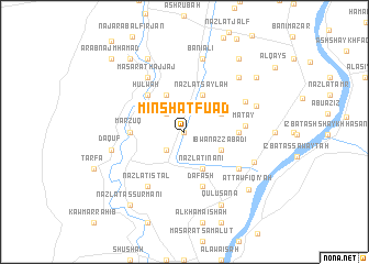 map of Minshāt Fuʼād