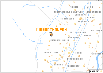 map of Minshāt Ḩalfah