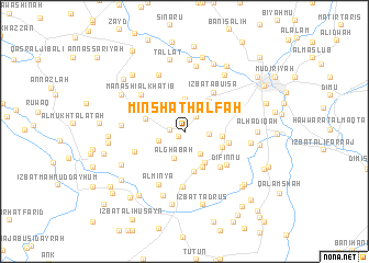 map of Minshāt Ḩalfah