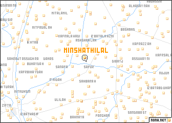 map of Minshāt Hilāl