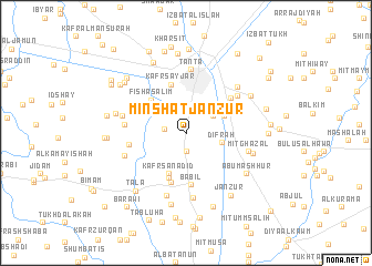 map of Minshāt Janzūr