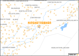 map of Minshāt Nabhān