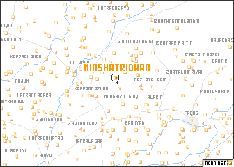 map of Minshāt Riḑwān
