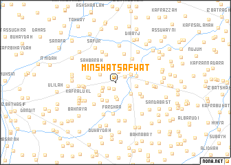 map of Minshāt Şafwat