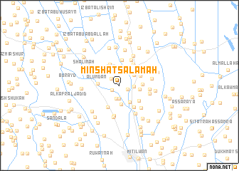 map of Minshāt Salāmah