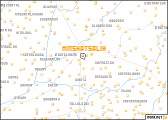 map of Minshāt Şāliḩ