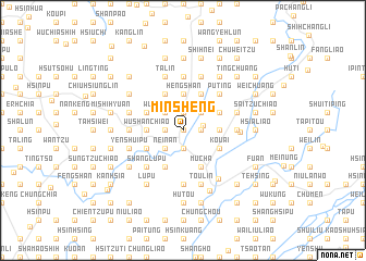 map of Min-sheng