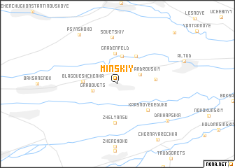 map of Minskiy