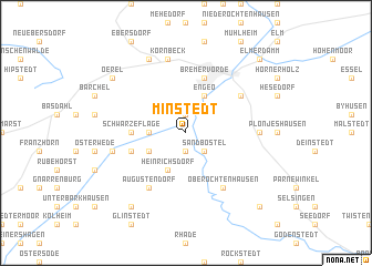 map of Minstedt