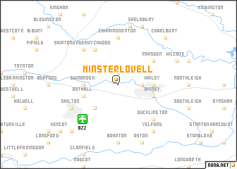 map of Minster Lovell