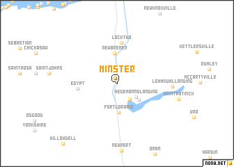 map of Minster