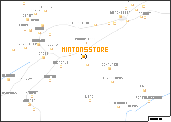 map of Mintons Store