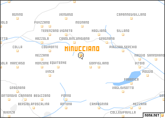 map of Minucciano