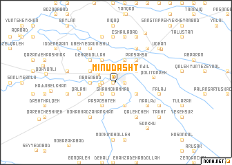 map of Mīnū Dasht