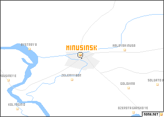 map of Minusinsk