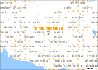 map of Minuwandeniya