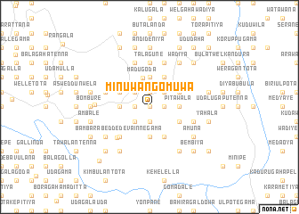 map of Minuwangomuwa