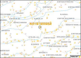 map of Minyat an Naşr