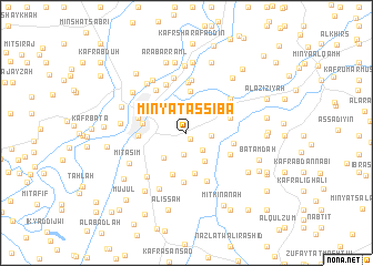 map of Minyat as Sibā‘