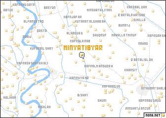 map of Minyat Ibyār