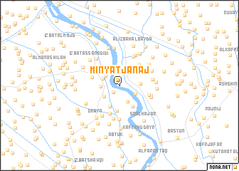 map of Minyat Janāj