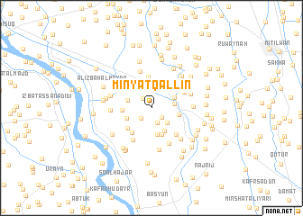 map of Minyat Qallīn