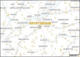 map of Minyat Sandūb