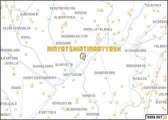 map of Minyat Shintinā ‘Ayyāsh