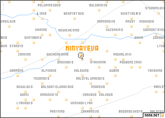 map of Minyayeva