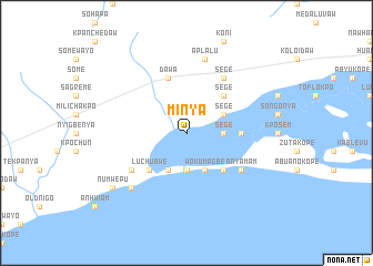 map of Minya