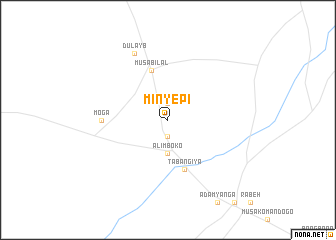 map of Minyepi