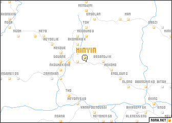 map of Minyin