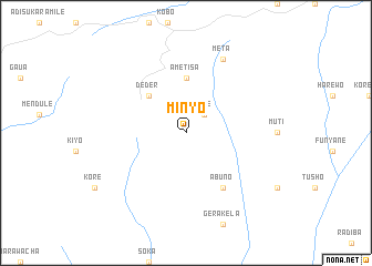 map of Mīnyo