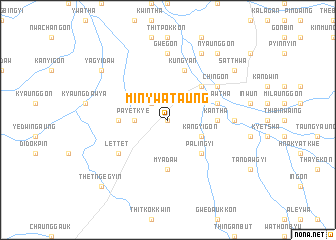 map of Minywa Taung